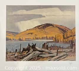MaxSold Auction: A.J. Casson Group of Seven Hand Signed and Numbered High Quality Print "Madawaska River".  Canadian Icon - Otonabee-South Monaghan (Ontario, Canada) SELLER MANAGED Downsizing Online Auction - Dougall Drive