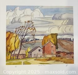MaxSold Auction: A.J. Casson Group of Seven Hand Signed and Numbered High Quality Print "Old Farm House". - Otonabee-South Monaghan (Ontario, Canada) SELLER MANAGED Downsizing Online Auction - Dougall Drive