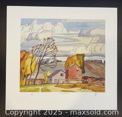 MaxSold Auction: A.J. Casson Group of Seven Hand Signed and Numbered High Quality Print "Old Farm House". - Otonabee-South Monaghan (Ontario, Canada) SELLER MANAGED Downsizing Online Auction - Dougall Drive