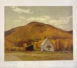 MaxSold Auction: A.J. Casson Group of Seven Hand Signed and Numbered High Quality Print "School House at Halfway Lake". - Otonabee-South Monaghan (Ontario, Canada) SELLER MANAGED Downsizing Online Auction - Dougall Drive