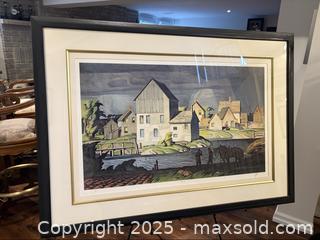 MaxSold Auction: An Absolute Rare Canadian Gem!  Signed and numbered large print by AJ Casson Group of Seven Member &#34;Aftermath&#34; - Otonabee-South Monaghan (Ontario, Canada) SELLER MANAGED Downsizing Online Auction - Dougall Drive