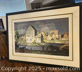 MaxSold Auction: An Absolute Rare Canadian Gem!  Signed and numbered large print by AJ Casson Group of Seven Member &#34;Aftermath&#34; - Otonabee-South Monaghan (Ontario, Canada) SELLER MANAGED Downsizing Online Auction - Dougall Drive