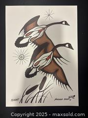 MaxSold Auction: Gallery Print by Canadian Artist Norman Knott Unsigned "Flight" - Otonabee-South Monaghan (Ontario, Canada) SELLER MANAGED Downsizing Online Auction - Dougall Drive