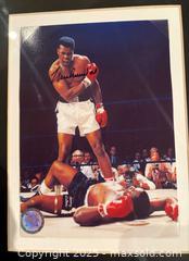MaxSold Auction: Muhammad Ali Signed Print!!!!  Wow!  Professionally framed and comes with Certificate of Authenticity.   - Otonabee-South Monaghan (Ontario, Canada) SELLER MANAGED Downsizing Online Auction - Dougall Drive