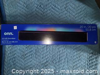 MaxSold Auction: 2.0 LED Soundbar by onn. - Oakville (Ontario, Canada) SELLER MANAGED Charity/Fundraising Online Auction - Wakehurst Crescent