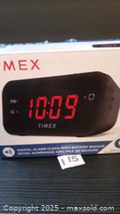 MaxSold Auction: Digital alarm clock with battery backup by Timex - Oakville (Ontario, Canada) SELLER MANAGED Charity/Fundraising Online Auction - Wakehurst Crescent