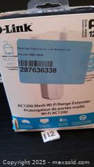 MaxSold Auction: DLink AC 1200 Mesh Wi-Fi Range Extender - Oakville (Ontario, Canada) SELLER MANAGED Charity/Fundraising Online Auction - Wakehurst Crescent