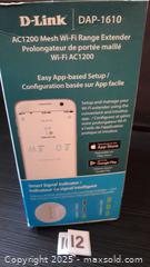 MaxSold Auction: DLink AC 1200 Mesh Wi-Fi Range Extender - Oakville (Ontario, Canada) SELLER MANAGED Charity/Fundraising Online Auction - Wakehurst Crescent