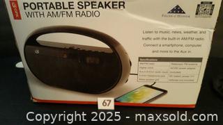 MaxSold Auction: GPX portable speaker with AM FM. Radio. - Oakville (Ontario, Canada) SELLER MANAGED Charity/Fundraising Online Auction - Wakehurst Crescent