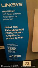 MaxSold Auction: Linksys Wi-Fi range extender - Oakville (Ontario, Canada) SELLER MANAGED Charity/Fundraising Online Auction - Wakehurst Crescent