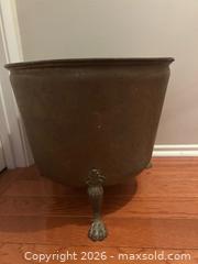 MaxSold Auction: Large Brass Planter - Kingston (Ontario, Canada) SELLER MANAGED Downsizing Online Auction - York Street