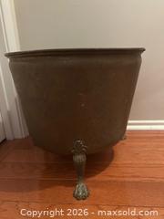 MaxSold Auction: Large Brass Planter - Kingston (Ontario, Canada) SELLER MANAGED Downsizing Online Auction - York Street