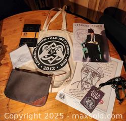 MaxSold Auction: Leonard Cohen VIP Tour memorabilia  - North Dundas (Ontario, Canada) SELLER MANAGED Reseller Online Auction - Morewood Main Street