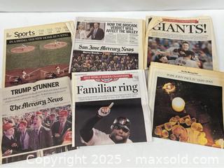 MaxSold Auction: Historical Newspapers Sports, Pope John Paul, Donald Trump - Campbell (California, USA) PARTNER MANAGED Estate Sale Online Auction - Dell Avenue