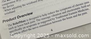 MaxSold Auction: ReliefMate Wearable “Chronic Pain Reliever” Acupressure Device - Campbell (California, USA) PARTNER MANAGED Estate Sale Online Auction - Dell Avenue