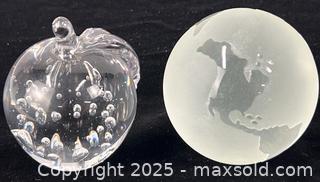 MaxSold Auction: Two Crystal Paperweights - Campbell (California, USA) PARTNER MANAGED Estate Sale Online Auction - Dell Avenue