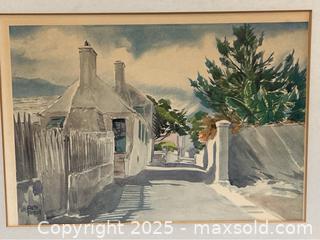MaxSold Auction: Vintage Adolph Treidler Watercolor Print - Campbell (California, USA) PARTNER MANAGED Estate Sale Online Auction - Dell Avenue