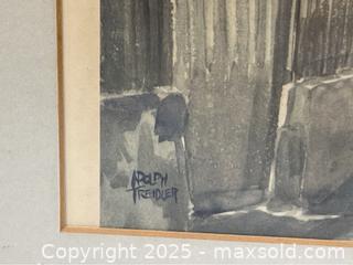 MaxSold Auction: Vintage Adolph Treidler Watercolor Print - Campbell (California, USA) PARTNER MANAGED Estate Sale Online Auction - Dell Avenue