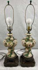 MaxSold Auction: Vintage Capodimonte Porcelain Lamps - Campbell (California, USA) PARTNER MANAGED Estate Sale Online Auction - Dell Avenue