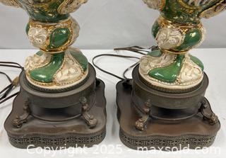 MaxSold Auction: Vintage Capodimonte Porcelain Lamps - Campbell (California, USA) PARTNER MANAGED Estate Sale Online Auction - Dell Avenue