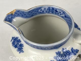 MaxSold Auction: Vintage English Cauldon Blue &#38; White Water Pitcher - Campbell (California, USA) PARTNER MANAGED Estate Sale Online Auction - Dell Avenue