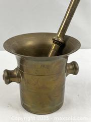 MaxSold Auction: Vintage Solid Brass Mortar and Pestle - Campbell (California, USA) PARTNER MANAGED Estate Sale Online Auction - Dell Avenue