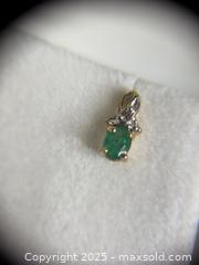 MaxSold Auction: 10kt Gold - Emerald Earrings - Hamilton (Ontario, Canada) SELLER MANAGED Estate Sale Online Auction - Gertrude Street