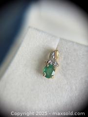 MaxSold Auction: 10kt Gold - Emerald Earrings - Hamilton (Ontario, Canada) SELLER MANAGED Estate Sale Online Auction - Gertrude Street