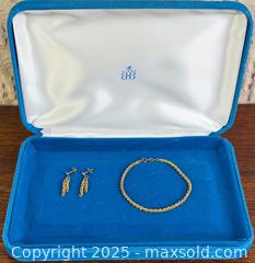 MaxSold Auction: 10kt Gold Bracelet + Earrings - Hamilton (Ontario, Canada) SELLER MANAGED Estate Sale Online Auction - Gertrude Street