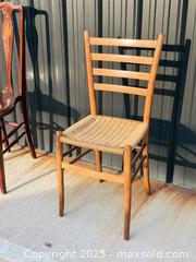 MaxSold Auction: 1960s Mid Century Modern Pair of Gio Ponti Style Ladder Back Chair - Hamilton (Ontario, Canada) SELLER MANAGED Estate Sale Online Auction - Gertrude Street