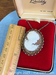 MaxSold Auction: Antique Sterling Silver Cameo Pendant - Hamilton (Ontario, Canada) SELLER MANAGED Estate Sale Online Auction - Gertrude Street