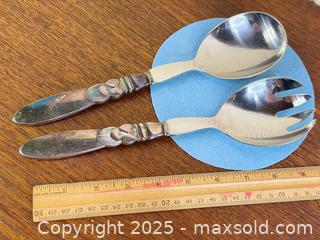 MaxSold Auction: Georg Jensen, Denmark - Sterling Silver &#39;Cactus&#39; Serving Set - Hamilton (Ontario, Canada) SELLER MANAGED Estate Sale Online Auction - Gertrude Street