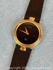 MaxSold Auction: GUCCI - Gold Black Watch 4500M - Hamilton (Ontario, Canada) SELLER MANAGED Estate Sale Online Auction - Gertrude Street