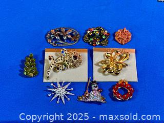 MaxSold Auction: Vintage Estate Jewelry Rhinestone Brooches + - Hamilton (Ontario, Canada) SELLER MANAGED Estate Sale Online Auction - Gertrude Street