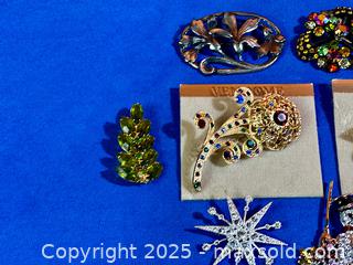 MaxSold Auction: Vintage Estate Jewelry Rhinestone Brooches + - Hamilton (Ontario, Canada) SELLER MANAGED Estate Sale Online Auction - Gertrude Street