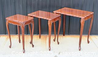 MaxSold Auction: Vintage French Louis XV Style Nesting Tables - Set of 3 - Hamilton (Ontario, Canada) SELLER MANAGED Estate Sale Online Auction - Gertrude Street