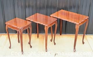 MaxSold Auction: Vintage French Louis XV Style Nesting Tables - Set of 3 - Hamilton (Ontario, Canada) SELLER MANAGED Estate Sale Online Auction - Gertrude Street
