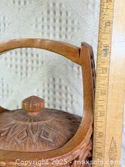 MaxSold Auction: Vintage Mid Century Teak Ice Bucket With Carving Throughout - Hamilton (Ontario, Canada) SELLER MANAGED Estate Sale Online Auction - Gertrude Street