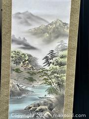 MaxSold Auction: Vintage Original Chinese Watercolour Scroll Painting - Hamilton (Ontario, Canada) SELLER MANAGED Estate Sale Online Auction - Gertrude Street