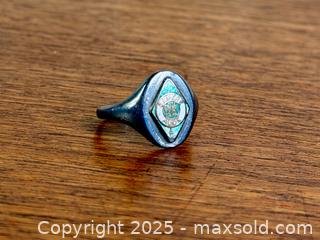MaxSold Auction: Vintage Sterling Silver + Enamel School Ring - Hamilton (Ontario, Canada) SELLER MANAGED Estate Sale Online Auction - Gertrude Street