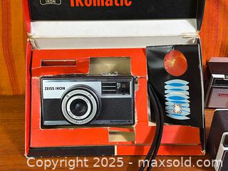 MaxSold Auction: Vintage Zeiss Ikon Ikomatic A Point Click Camera + 2 More - Hamilton (Ontario, Canada) SELLER MANAGED Estate Sale Online Auction - Gertrude Street