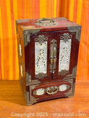MaxSold Auction: Vtg Chinese Rosewood and Jade Jewelry Box - Hamilton (Ontario, Canada) SELLER MANAGED Estate Sale Online Auction - Gertrude Street