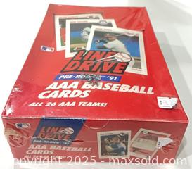 MaxSold Auction: Factory Sealed Box of 1991 Line Drive Pre-Rookie AAA Baseball Cards - Cobourg (Ontario, Canada) SELLER MANAGED Reseller Online Auction - Elgin Street West