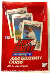 MaxSold Auction: Factory Sealed Box of 1991 Line Drive Pre-Rookie AAA Baseball Cards - Cobourg (Ontario, Canada) SELLER MANAGED Reseller Online Auction - Elgin Street West