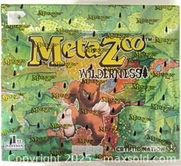 MaxSold Auction: MetaZoo Wilderness Sealed Booster/Display Box 1st Edition - Cobourg (Ontario, Canada) SELLER MANAGED Reseller Online Auction - Elgin Street West