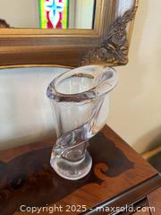 MaxSold Auction: 1970s Vannes Le Chatel France Clear Crystal Calla Lily Vase - San Francisco (California, USA) SELLER MANAGED Estate Sale Online Auction - Kenwood Way