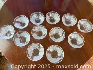 MaxSold Auction: Etched Rose Bowl Set  12 Piece Set  - San Francisco (California, USA) SELLER MANAGED Estate Sale Online Auction - Kenwood Way