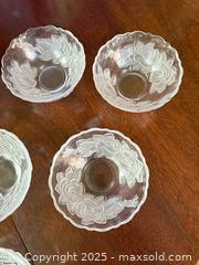 MaxSold Auction: Etched Rose Bowl Set  12 Piece Set  - San Francisco (California, USA) SELLER MANAGED Estate Sale Online Auction - Kenwood Way