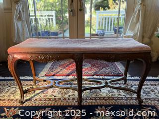MaxSold Auction: French Country Provincial Louis XV Style 6 Legs Bench - San Francisco (California, USA) SELLER MANAGED Estate Sale Online Auction - Kenwood Way