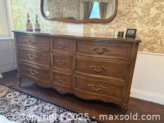 MaxSold Auction: French Provincial Dresser. Ornate Handles and Carved Details  - San Francisco (California, USA) SELLER MANAGED Estate Sale Online Auction - Kenwood Way